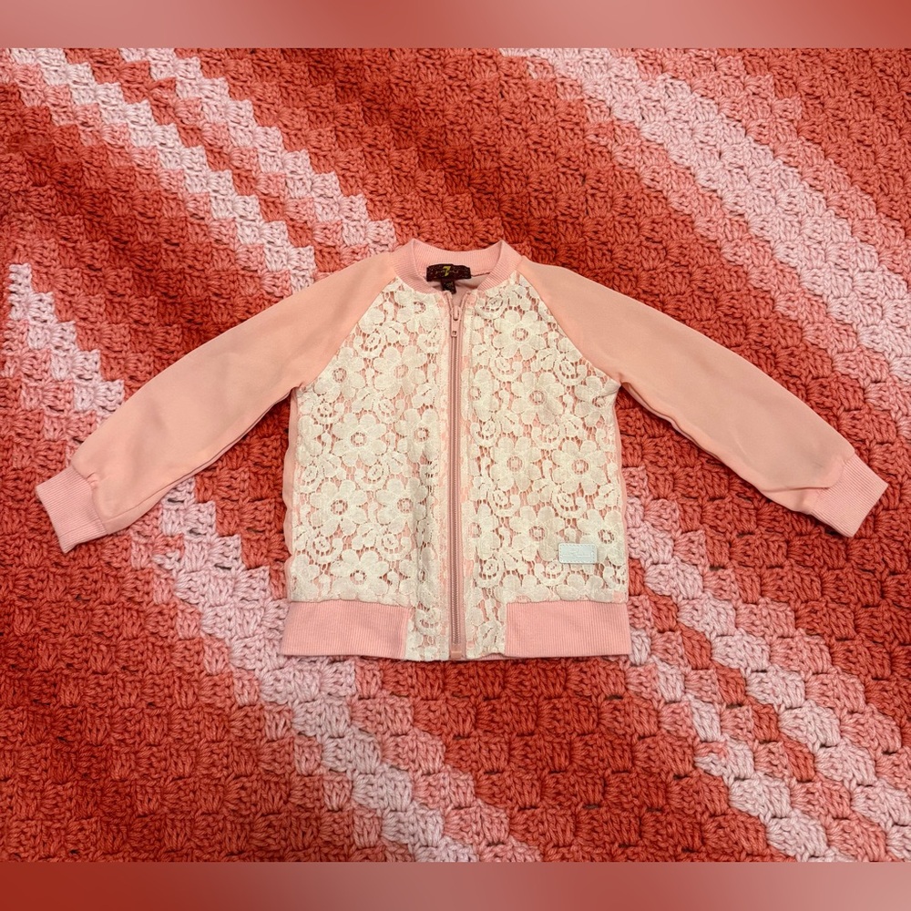 7 For All Mankind Sheer/Lace Jacket Baby Girl 18M